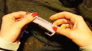 ✓Сutting stitches with knitting needles [Knitting lessons]