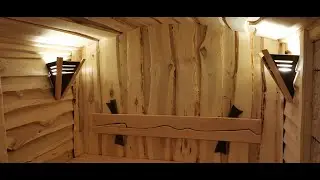 Арочный потолок в парилке.