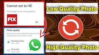 cannot set to Hd Whatsapp problem solved || This media is not Hd resolution 2024