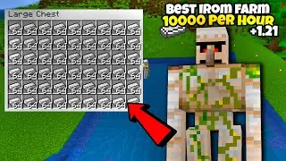 How To Make Easiest Iron Farm in Minecraft 1.21 | Minecraft Iron farm java and bedrock edition