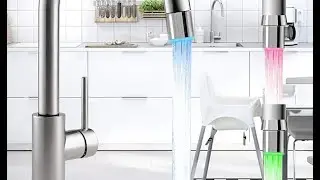 ⚡💥Насадка на кран для экономии воды с подсветкой в зависимости от температуры Zhangji на Алиэкспресс