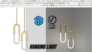 How to make a hanging light in Sketchup + Vray