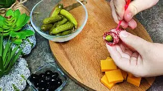 5 праздничных закусок, на новый год: готовятся без лишних движений и на столе смотрятся оригинально