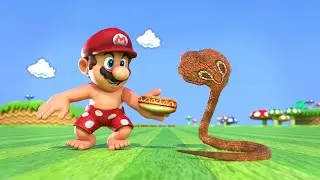 Stupid Super Mario dies over and over! 🍄