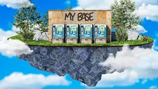 I built an Automatic shop base in the Sky on Rust Survival..