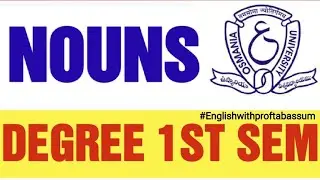✅NOUNS DEGREE 1ST YEAR 1ST SEM 