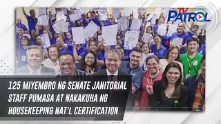 125 miyembro ng Senate Janitorial Staff pumasa at nakakuha ng housekeeping nat'l certification