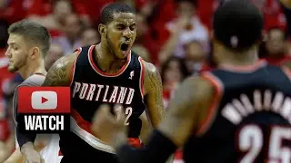 LaMarcus Aldridge Full Highlights at Rockets 2014 Playoffs West R1G1 - 46 Pts, 18 Reb