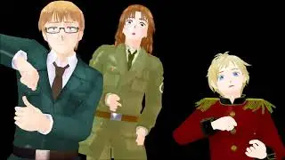 [mmd x aph] Baltic Trio everybody