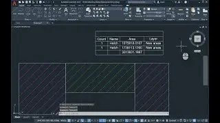 How to add up areas of hatch objects using table tool in AutoCAD