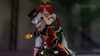 Touhou Attacks The Fatui Base [Motion DL] 【MMD Touhou】