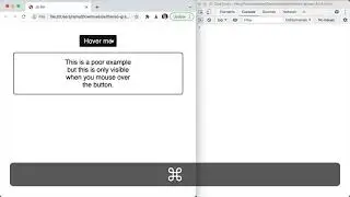 How to inspect elements that hide on mouse move