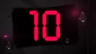 COUNTDOWN TIMER 10 sec ( v 670 ) 10 to 0 with sound effects 4k