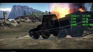 Intel UHD Graphics 630 -- Intel Core i3-8100 -- War Thunder FPS test