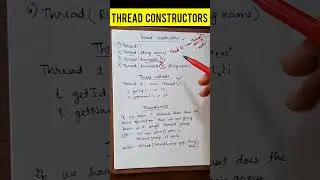 Thread Constructors in Java 