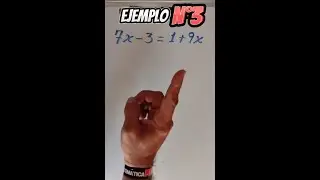 Cómo resolver una ecuación de PRIMER grado | Desde CERO | Ejemplo N°3