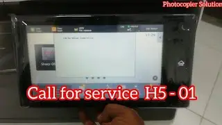 Call for service H5-01 Sharp MX-355