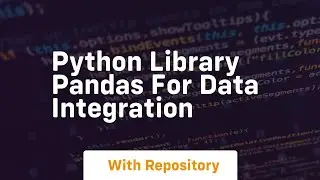 Python library pandas for data integration