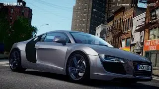 GTA 4 2015 Audi R8 - Jumps, Drifting & Fast driving