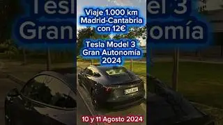 Viaje 1.000 km por 12 € #TeslaModel3 Gran Autonomía 2024 con 499 cv y hasta 678 km WLTP #TestDrive