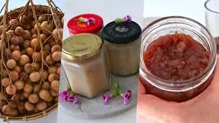 How to preserve longan | Canned longan in syrup | Longan jam | Longan drinks | Longan tea