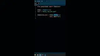 Translate Any Text Using Python! 🌍 