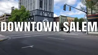 Downtown Salem, Oregon 2019 | 4K 60ᶠᵖˢ | Virtual Walking Tour | City