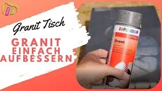 Granit Tischplatte wieder aufbereiten Ganz einfach!