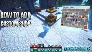 How To ADD Custom Shop Items ON Aternos Server!! 