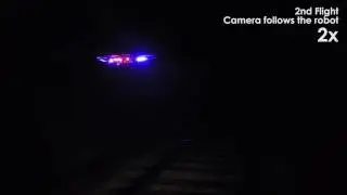Autonomous Aerial Robotic Exploration and Mapping of a Railroad Tunnel in Degraded Visual Conditions