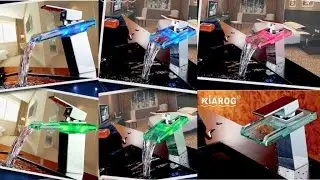 Смеситель для раковины, умывальника, ванны с подсветкой. #Распаковка с #Aliexpress