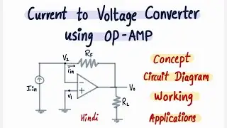 CURRENT TO VOLTAGE CONVERTER USING OPAMP - I to V converter