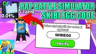 *NEW* SKIBI EGG CODE IN RAP BATTLE SIMULATOR! || Roblox