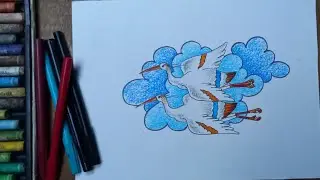 How to Draw a Beautiful Bird Easily,  Easy Bird Drawing