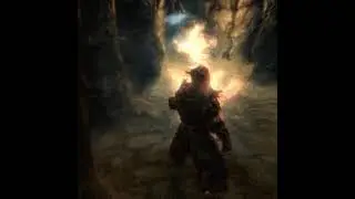 Miraak VS Savos Aren fight on arena with a trap | Skyrim #Shorts