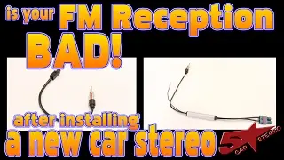 Is the FM reception bad after installing a new car stereo a German car