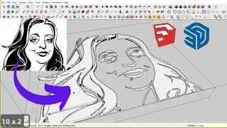 How to convert a image into 3d in Sketchup l jpg into dwg