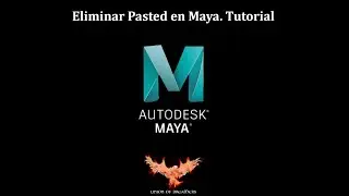 Cómo eliminar pasted en Maya. Remove pasted in Maya Tutorial