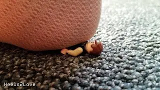 Office Trample of Han Solo Lego Man Under Stocking Foot (Stop Motion BrickFilm)