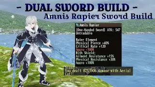 Toram Online - Dual Sword Build | Amnis Rapier Build Level Cap 270
