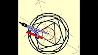 Geometric Construction of Inscribed Regular Hexagon, Square, and Equilateral Triangle