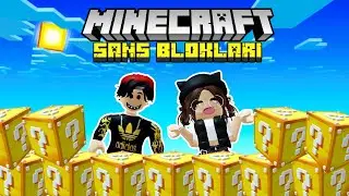 🧱ECE İLE BERABER ŞANS BLOKLARI KAPIŞMASI🧱MUHAMMET EFE ARI🐝ARIGİLLER🐝MINECRAFT 🐝AYŞEM ECE ARI
