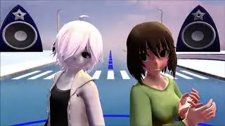 [mmd x undertale] closer cross!chara x chara