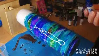 COLORFUL ALCOHOL INK EPOXY TUMBLER