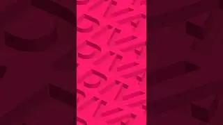 3D эффект текста в illustrator 