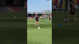 Dani Olmo's first training session! 🔥⚽️ 