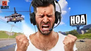 CREEPY OLD DUDE tries to RUN from the HOA!! (Rust Trolling)