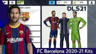 FC Barcelona 2020-21 Logo and Kits - DLS 21