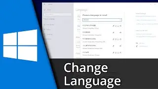 Change Language Windows 10 ✅ Tutorial