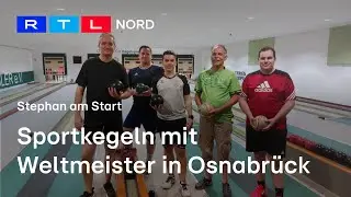 Stephan beim Sportkegeln: Wie schlägt er sich gegen Weltmeister Arne Schierbaum?